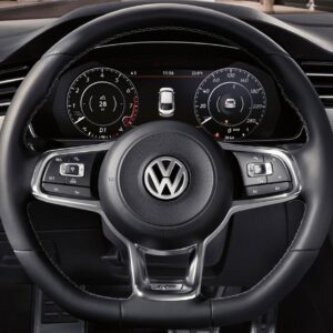 Steering Wheel Cover - VW Golf R / Golf GTi / Scirocco / Polo Gti / UP! Gti / Arteon R-Line / Tiguan R-Line / Toguan Allspace R-Line / Touran R-Line / T-Roc R-Line / Jetta / Passat R-Line
