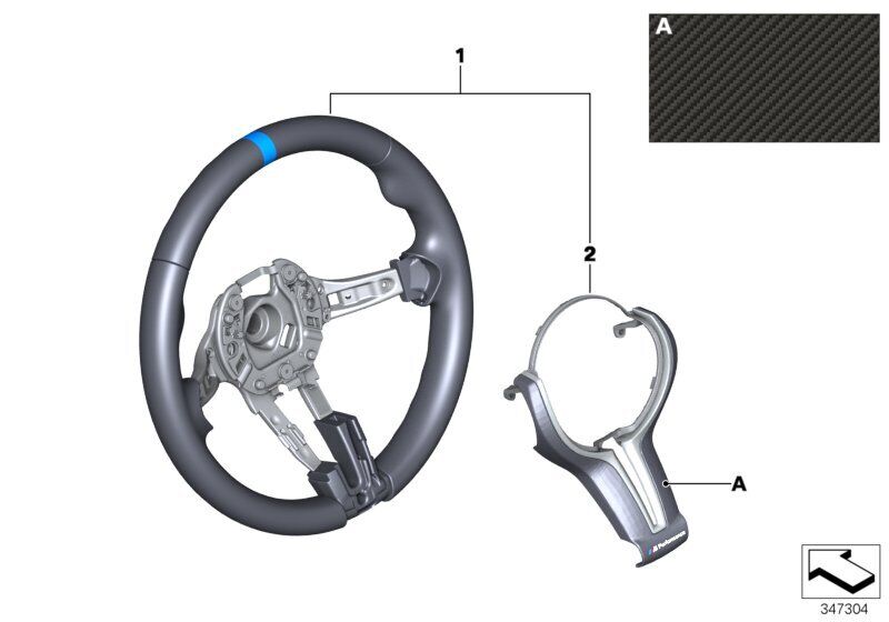 BMW Genuine M Performance Interior Steering Wheel For X5 M & X6 M F85/F86 - Image 2