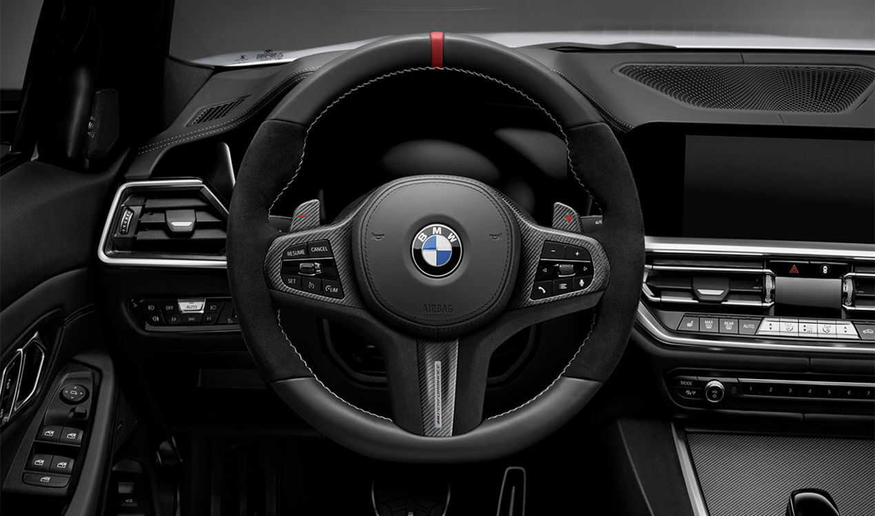 BMW Genuine M Performance Steering Wheel Leather & Alcantara - For Vehicles with Paddle Shifters - F40, F44, G20, G21, G22, G23, G29