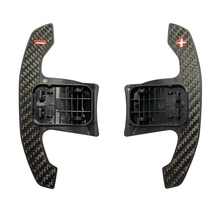 Mperfomance TYPE CARBON FIBRE STYLE PADDLE SHIFTERS FOR F & G SERIES BMW G20 / F20 / G30 / F30 / G80 / F80 / G87 / F90 (RED Detailing) - Image 2