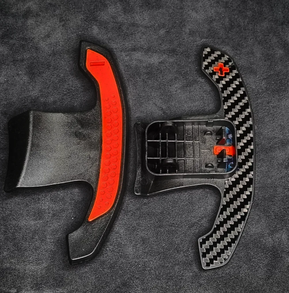 Mperfomance TYPE CARBON FIBRE STYLE PADDLE SHIFTERS FOR F & G SERIES BMW G20 / F20 / G30 / F30 / G80 / F80 / G87 / F90 (RED Detailing)