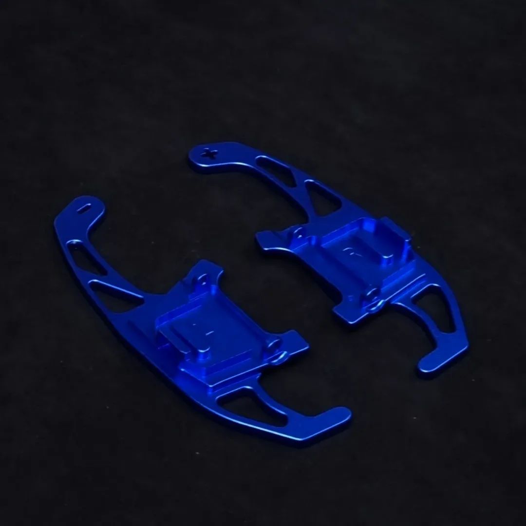 VW Golf / Polo Blue Aluminium Paddle Shifters - MK7 MK7.5 Golf R / GTi / GTD - Image 2
