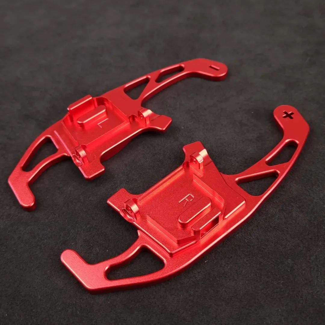 VW Golf / Polo Red Aluminium Paddle Shifters - MK7 MK7.5 Golf R / GTi / GTD - Image 2