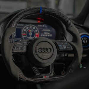 Carbon Fibre Steering Wheel - 8V B9 F5 - Audi A1 / A3 / A4 / A5 / S3 / S4 / S5 / Q2 / RS3 / RS4 / RS5 / SQ2