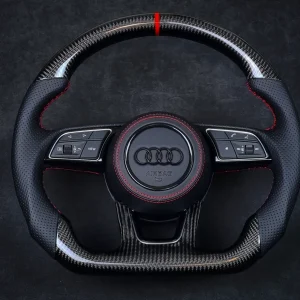Carbon Fibre Steering Wheel - Audi 8V B9 F5 - A1 / A3 / A4 / A5 / S3 / S4 / S5 / Q2 / RS3 / RS4 / RS5 / SQ2