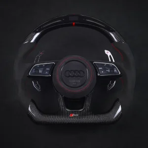 Carbon Fibre Steering Wheel - Audi 8V B9 F5 - A1 / A3 / A4 / A5 / S3 / S4 / S5 / Q2 / RS3 / RS4 / RS5 / SQ2